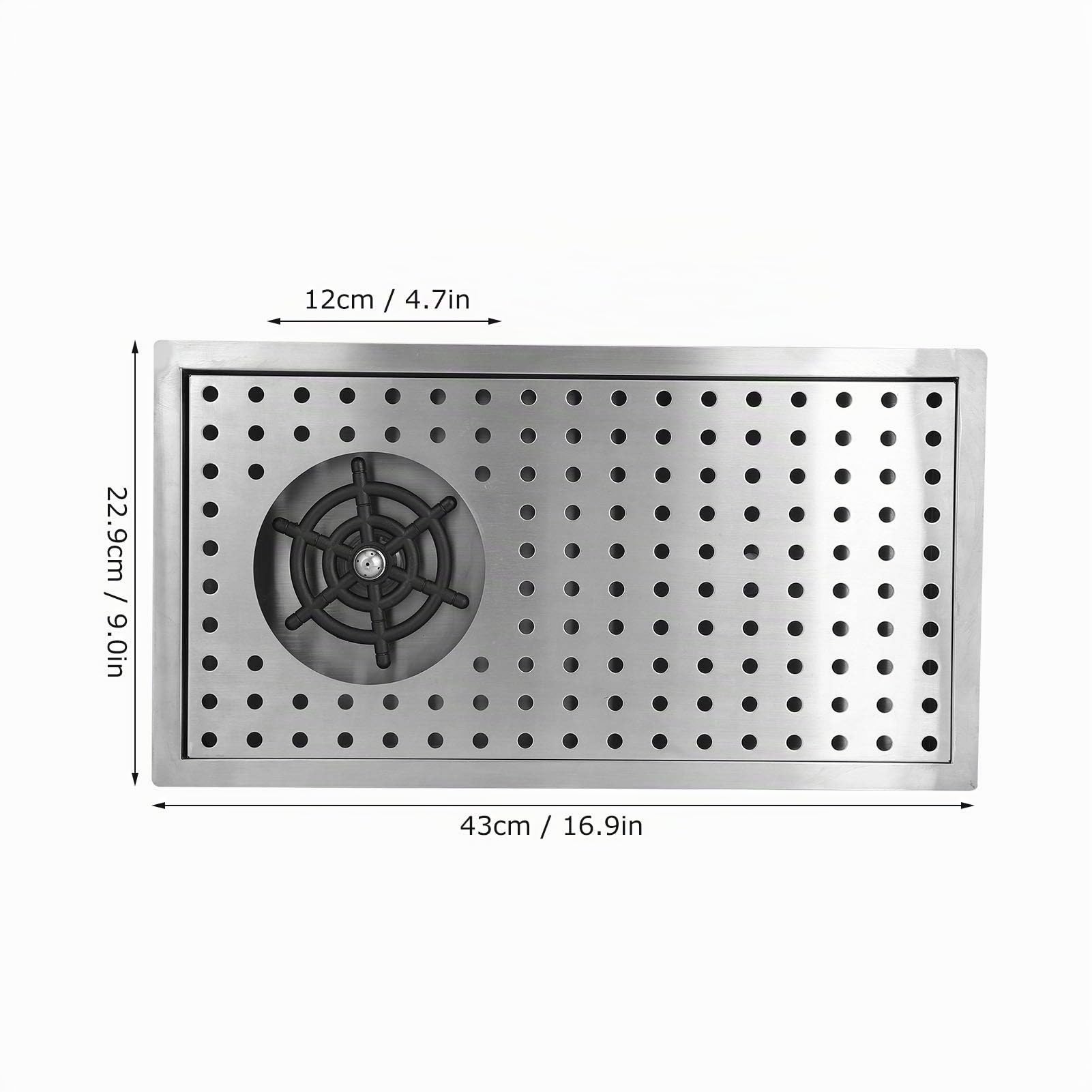 BuyWeek Lave Verre Evier Automatique, Rince Verre en Acier Inoxydable Filetage G1/2 Nettoyeur de Tasse Automatique pour Bar Pub Restaurant (Medium(avec Net))