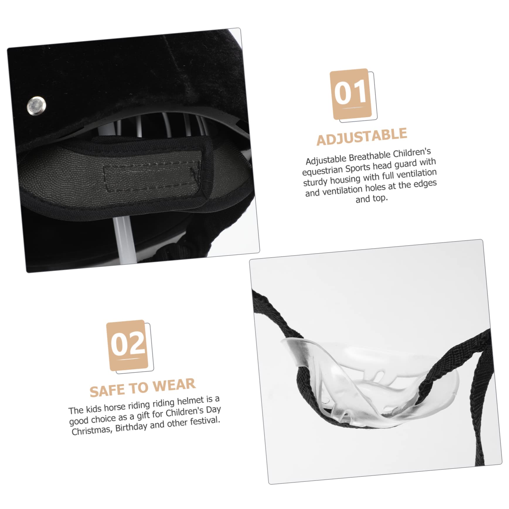 Casco da Equitazione per Bambina Protezione e Design Traspirante per Attività Equestre e Sicurezza Durante L'allenamento