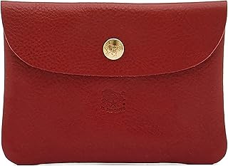 | Bustina Portatutto in Doppia Pelle Di Vacchetta - SCA008 | Made in Tuscany (Rosso)