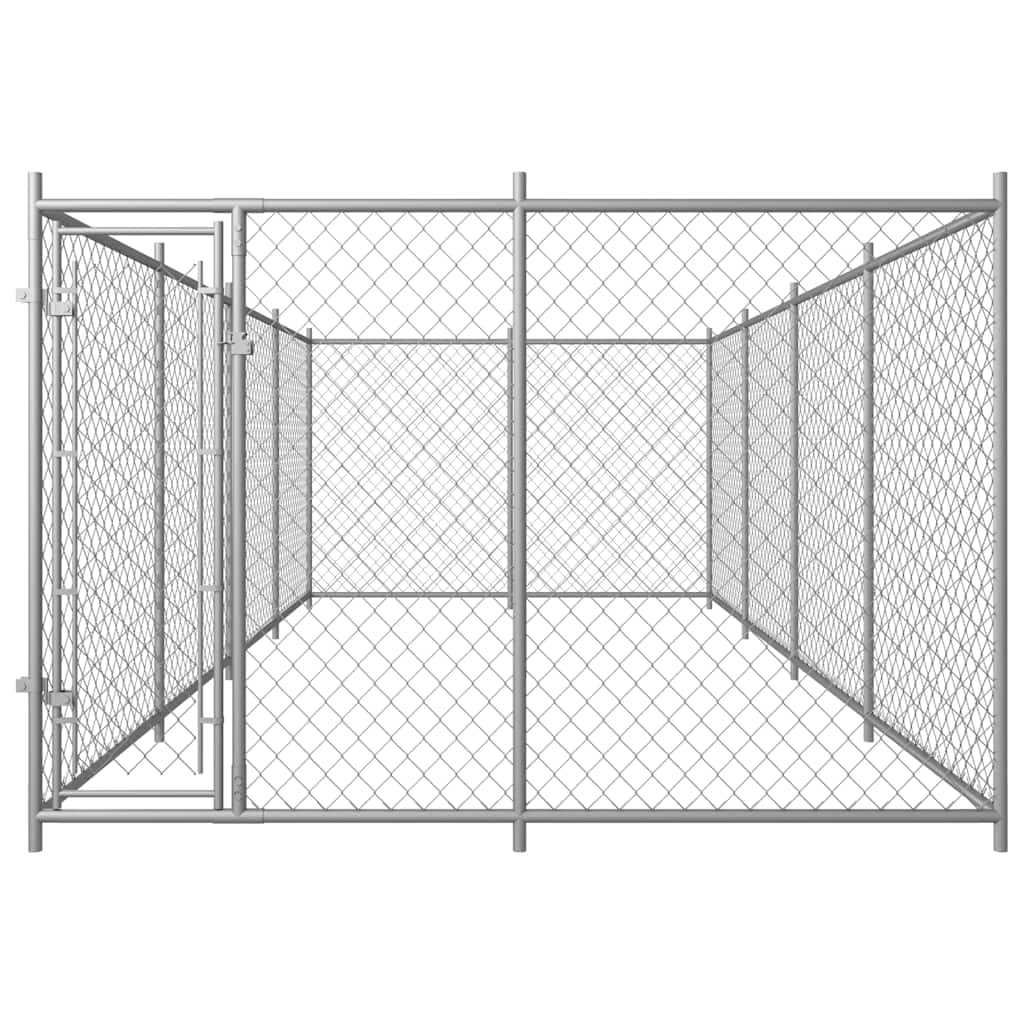 Gabbia Cani 7,6x3,8x1,9m, Box per Cani da Esterno, Gabbia per Cani, Box per Cani, Recinto per Cani