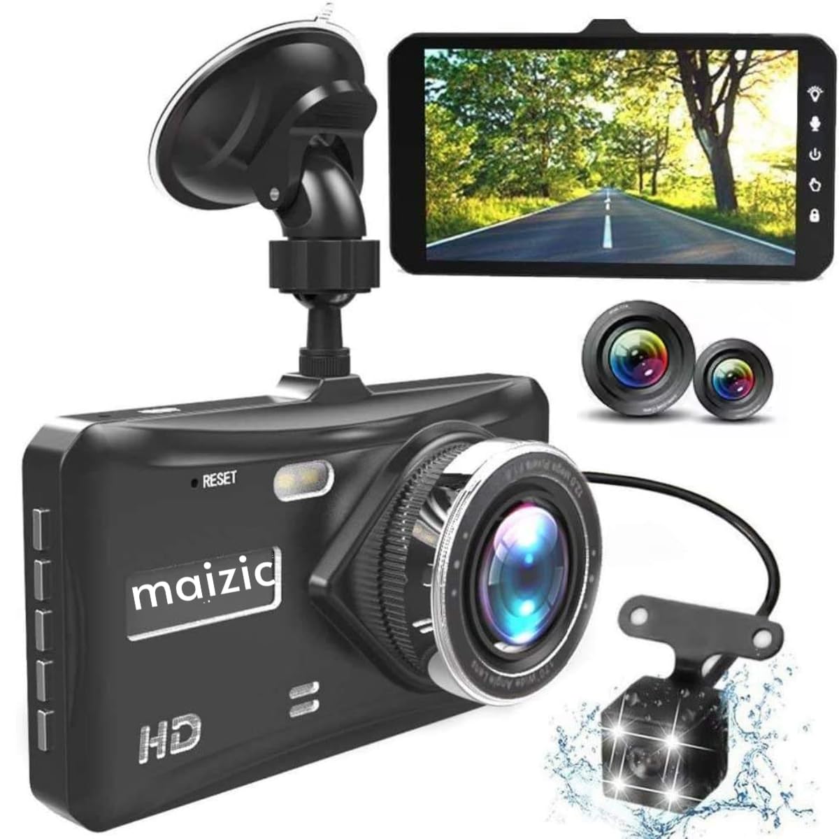 Maizic Smarthome Supercar 1440p Dual Channel Car Dash Cam 12MP Front FHD 3MP Rear FHD, WiFi, Night Vision, 4 Inch HD Display, 170 Degree Wide-Angle View, Loop Recording, G-Sensor (B0DFBWVV31) Amazon Price History, Amazon Price Tracker