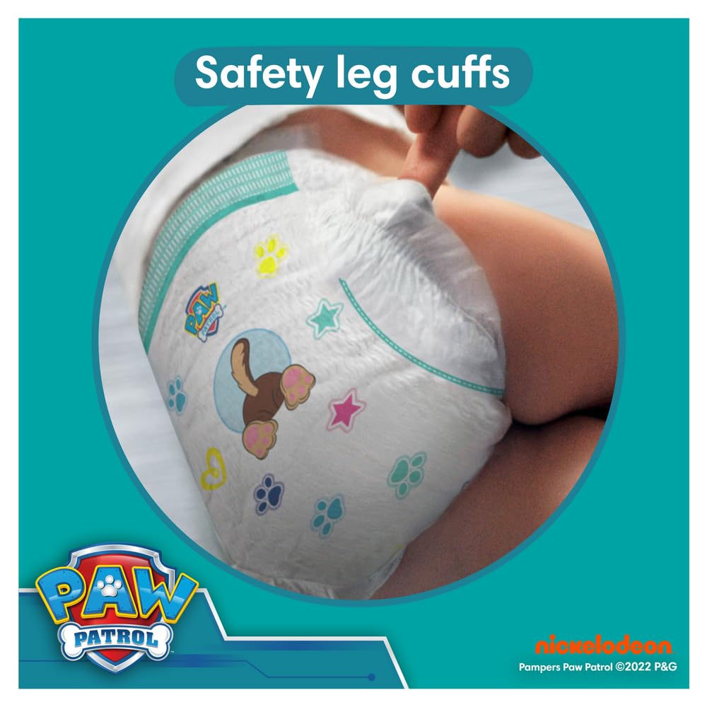 Pampers Psi Patrol (Baby-Dry), pieluchy rozmiar 3 (6 kg-10 kg), edycja limitowana, 234 pieluchy, kompleksowa ochrona przed wyciekiem do 12 godzin