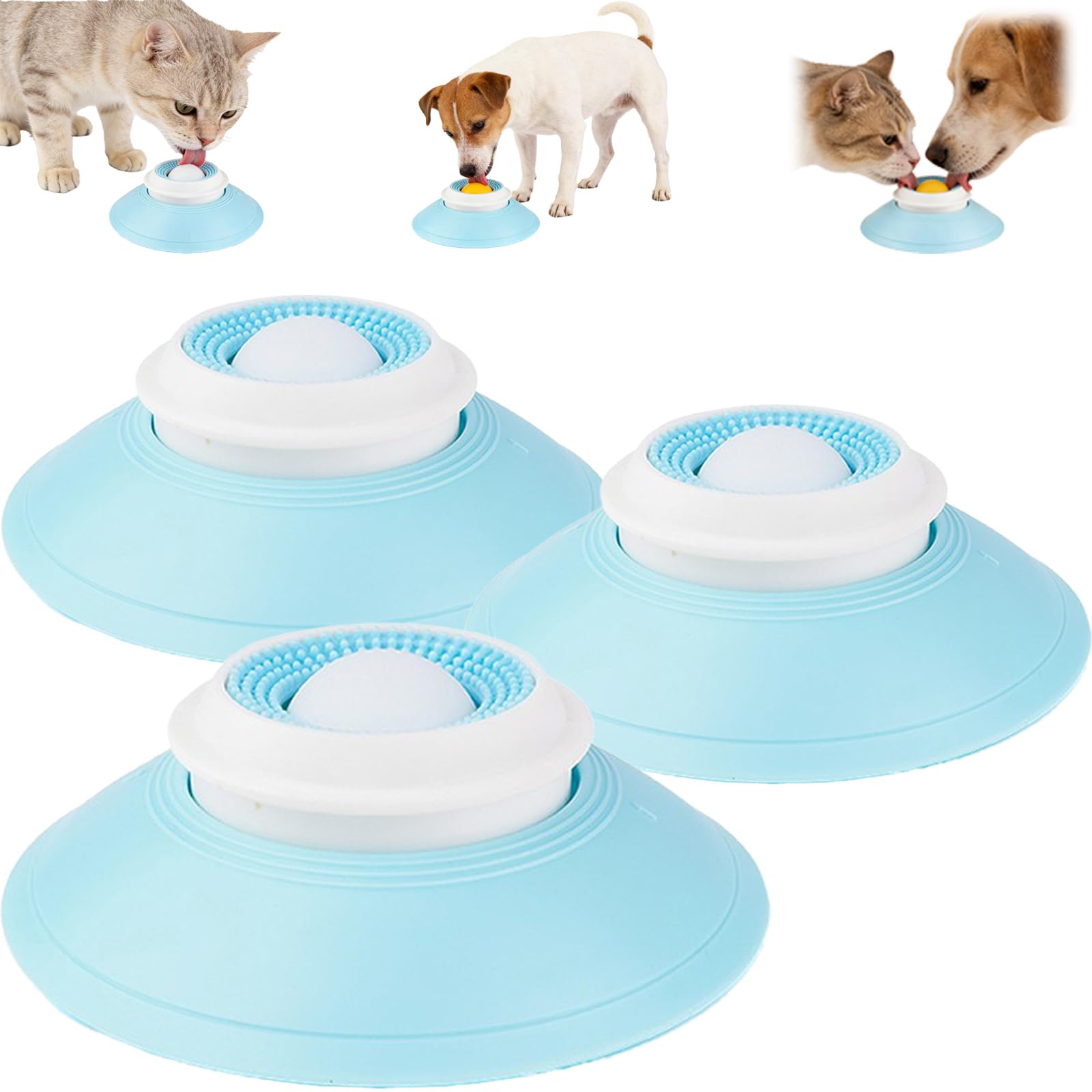 Dog Lick Ball,Licking A Ball Add More Fun Bowl, Dog Lick Ball Bowl,Licking A Ball for Dogs,Slow Down Eating Speed and Add More Fun for Your Dog and Cats. (Y*2PCS) — view 15
