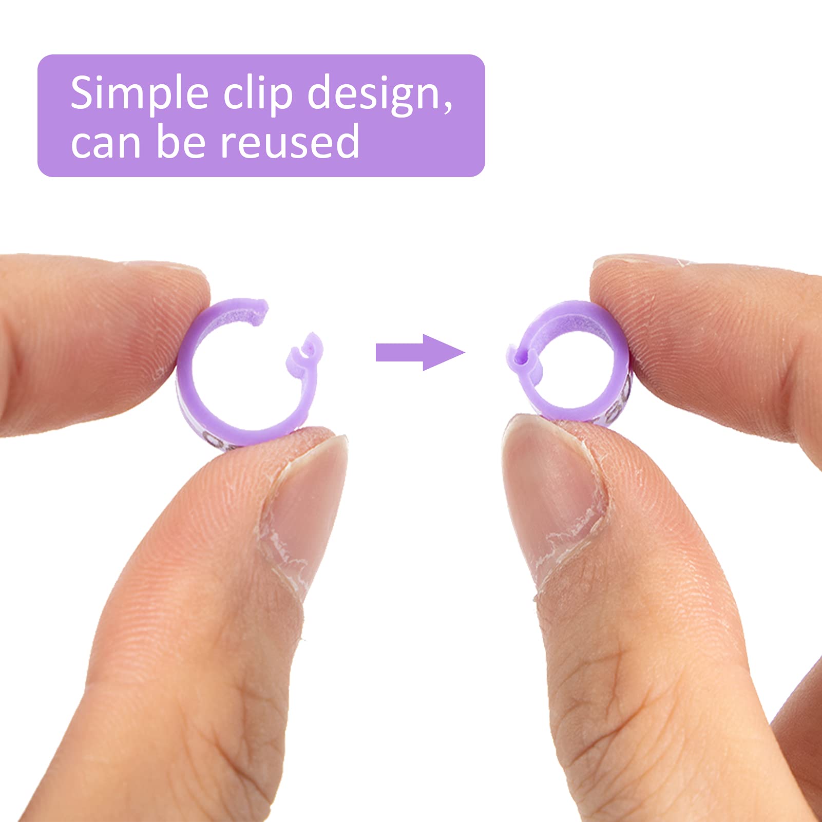 MEWTOGO 100 Pcs Bird Leg Rings Colorful Numbered Bird Identification