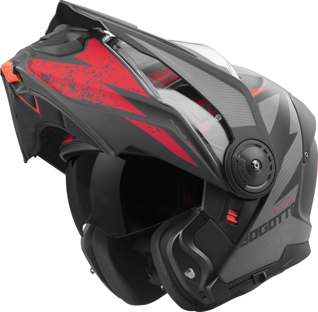 Bogotto FG-102 Safari Fiberglas Enduro Klapphelm