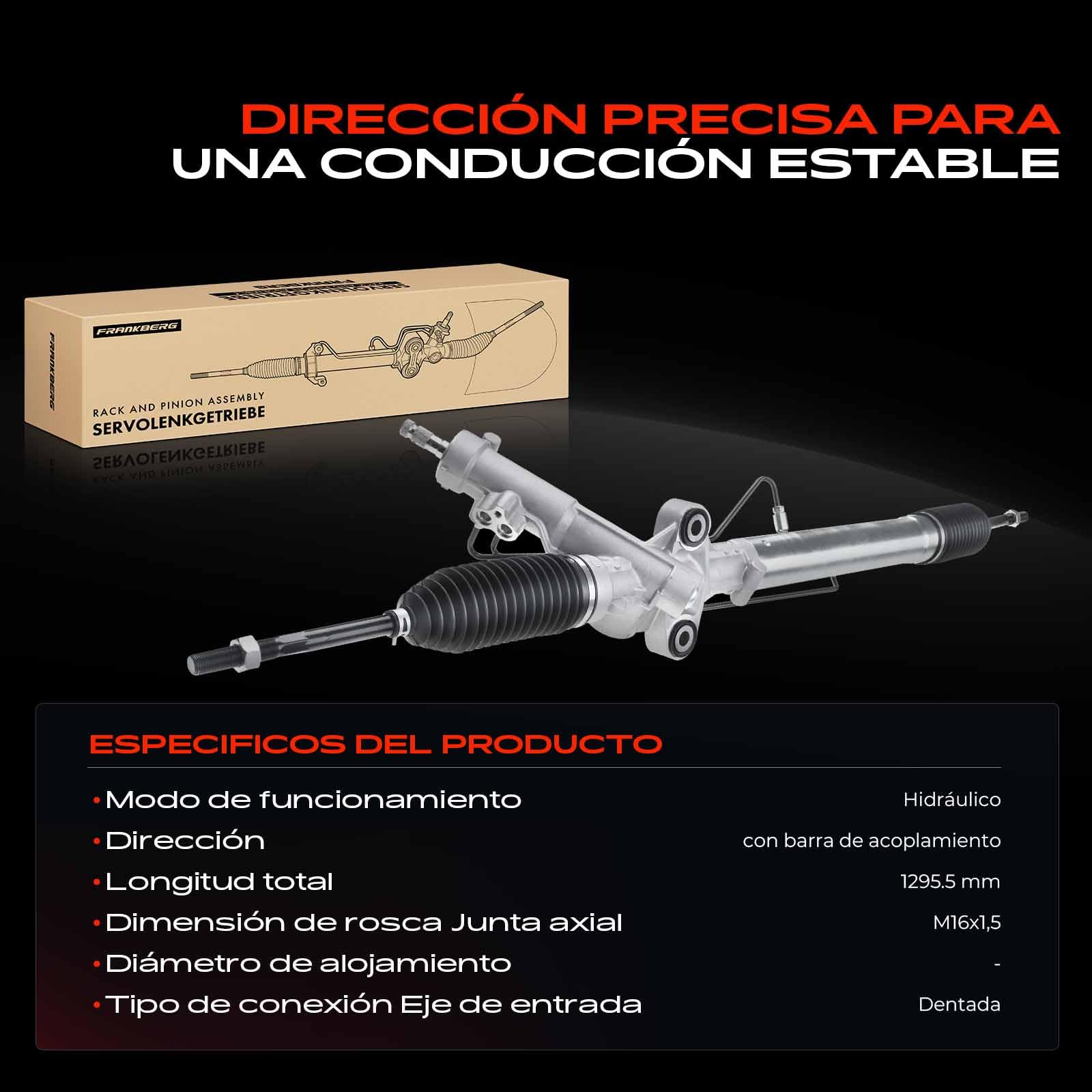 Frankberg Barras de acoplamiento caja de dirección Compatible con Vito Bus W639 Vito/Mixto Furgoneta W639 Viano W639 Replace# 6394601000