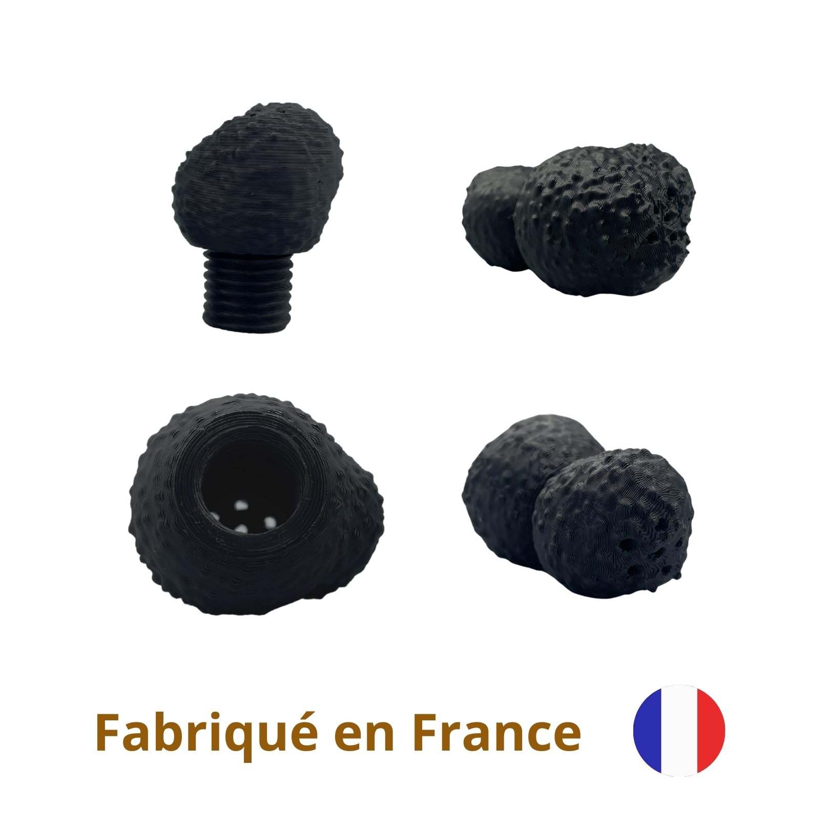 Réplique de Truffe en Plastique pour Races Taille Moyenne à Grande - Kit Dressage Chien Truffier Compatible Huiles Essentielles Entraînement Efficace Cavage Jeu