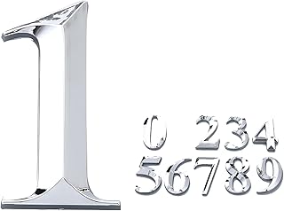 10pcs Metal Signs Metal Stickers Vintage Signs House Number House Numbers Signboard Room Gate Number House Number Sign Doorplate Figure The Sign Signage Plaque 3d