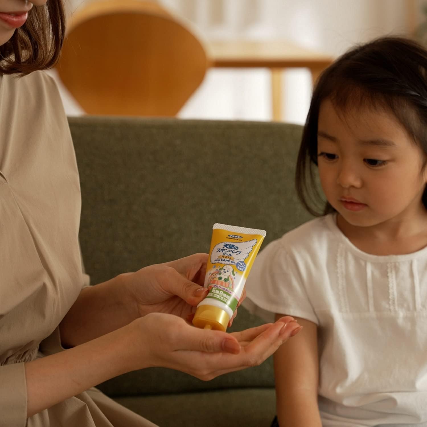 スキンベープ 天使のスキンベープ ジェル プレミアム ワンワンとうーたん 虫よけ イカリジン ベビーソープの香り 50g アルコールフリー 蚊 マダニ ヌカカ トコジラミ【防除用医薬部外品】