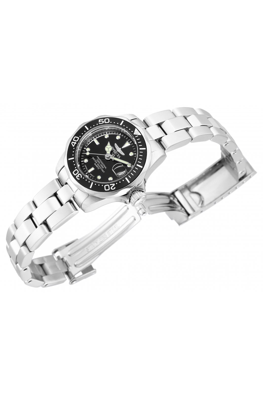 Invicta Pro Diver Edelstahl Damen Quarzuhrwerk - 24mm