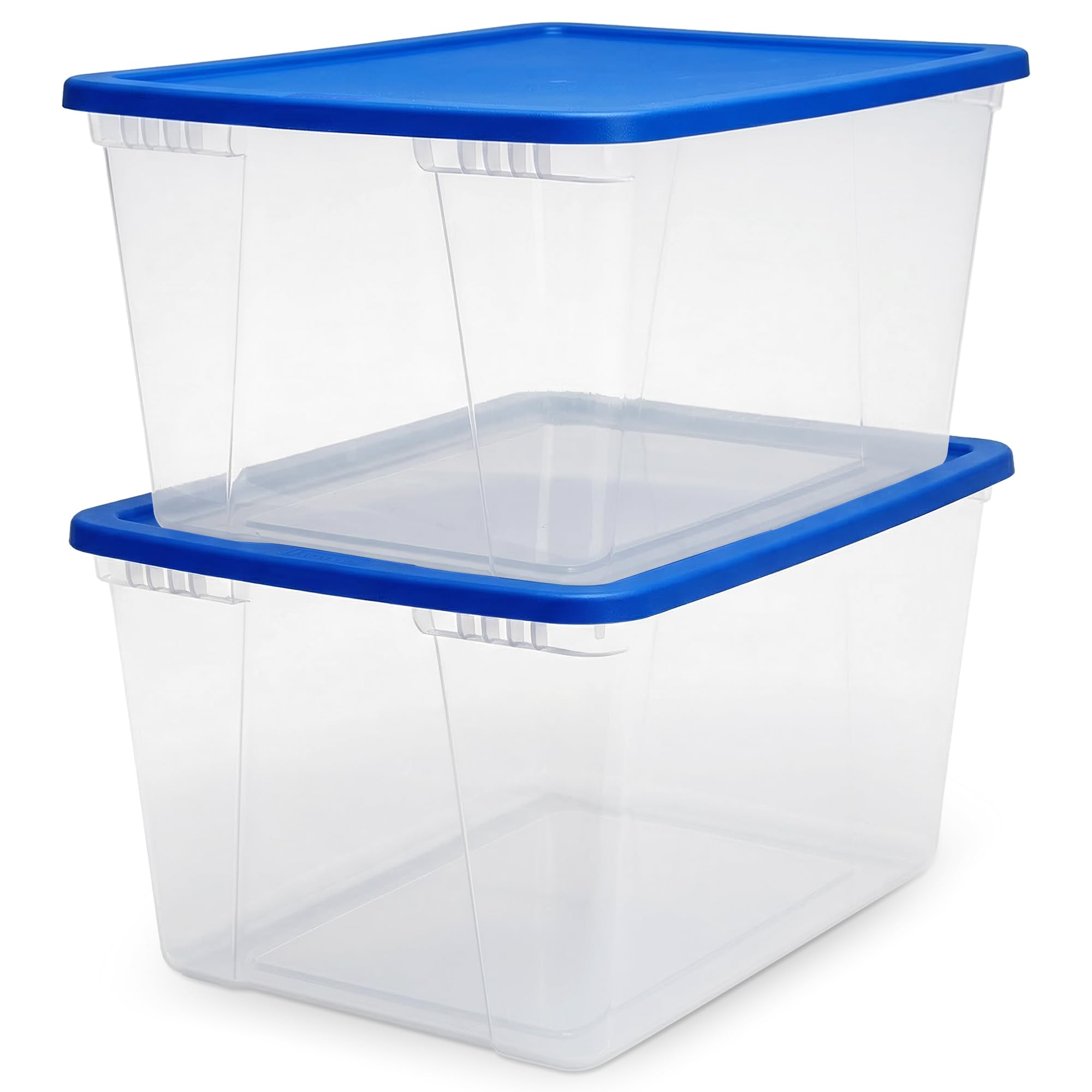 Amazon.com - HOMZ 2-Pack Snaplock, Large Clear Plastic Storage