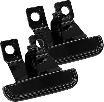 2PCS Center Console Lid Latch, 88986007 Center Console Armrest Lid Latch Replacement Compatible with GMC Envoy for Chevy Trailblazer Isuzu Ascender Saab Buick Rainer Oldsmobile Bravada Black