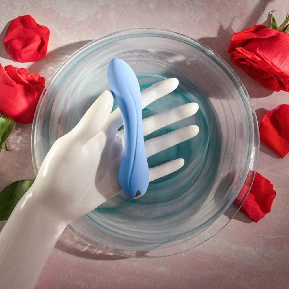 Evolved Love Is Back - Blue Crush - Petite Rechargeable Silicone 10 Function Vibrator - Blue