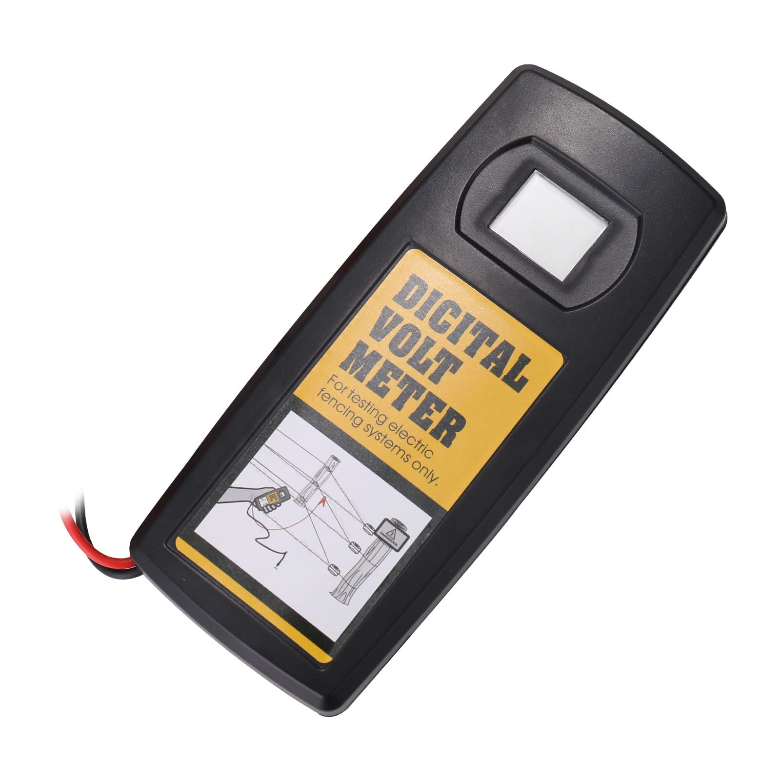 Probador de Cerca Eléctrica Voltímetro de Cerca Digital Probador Voltaje 200 V a 9,9 KV Pantalla LCD Retroiluminada Pantalla Iluminada Tamaño Portátil para el Hogar