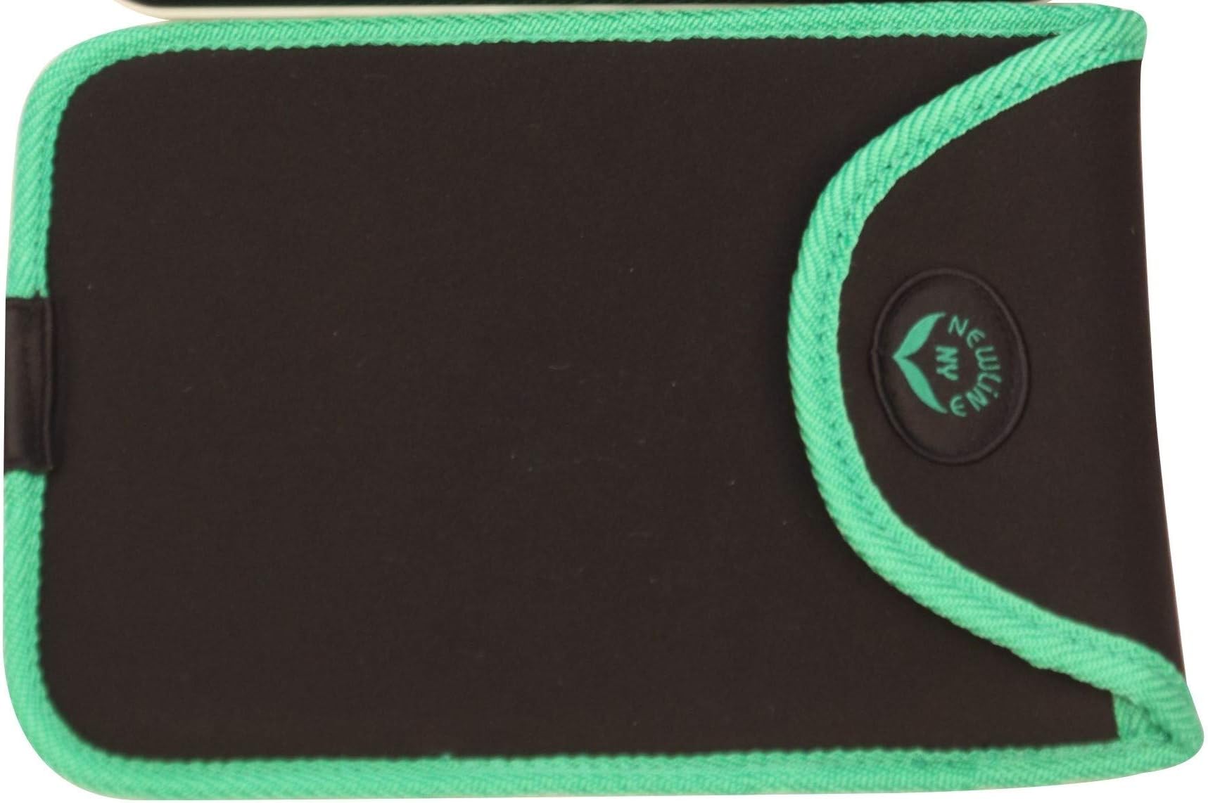 NewlineNY Travel Protection Sleeve for Super Mini 600 series SBB0638SM Series Bathroom Scales (Case only, no scale), NY-SMS-S001-BG Black with Green Edges