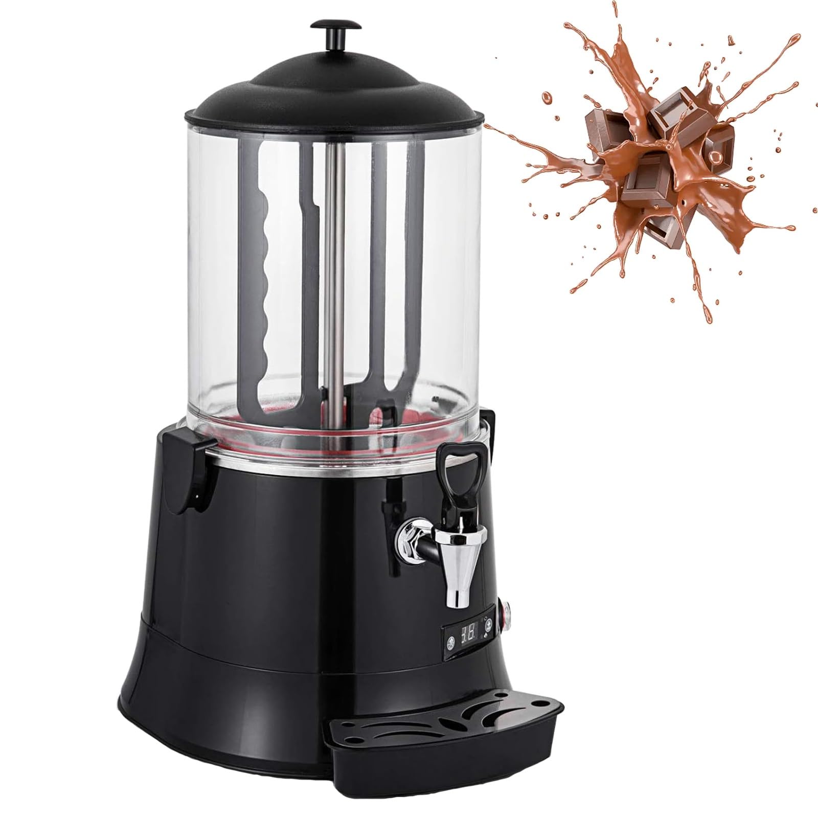Distributeur De Chocolat Chaud avec Chauffage Électrique Et Contrôle De La Température pour Le Service De Boissons Commerciales,10L