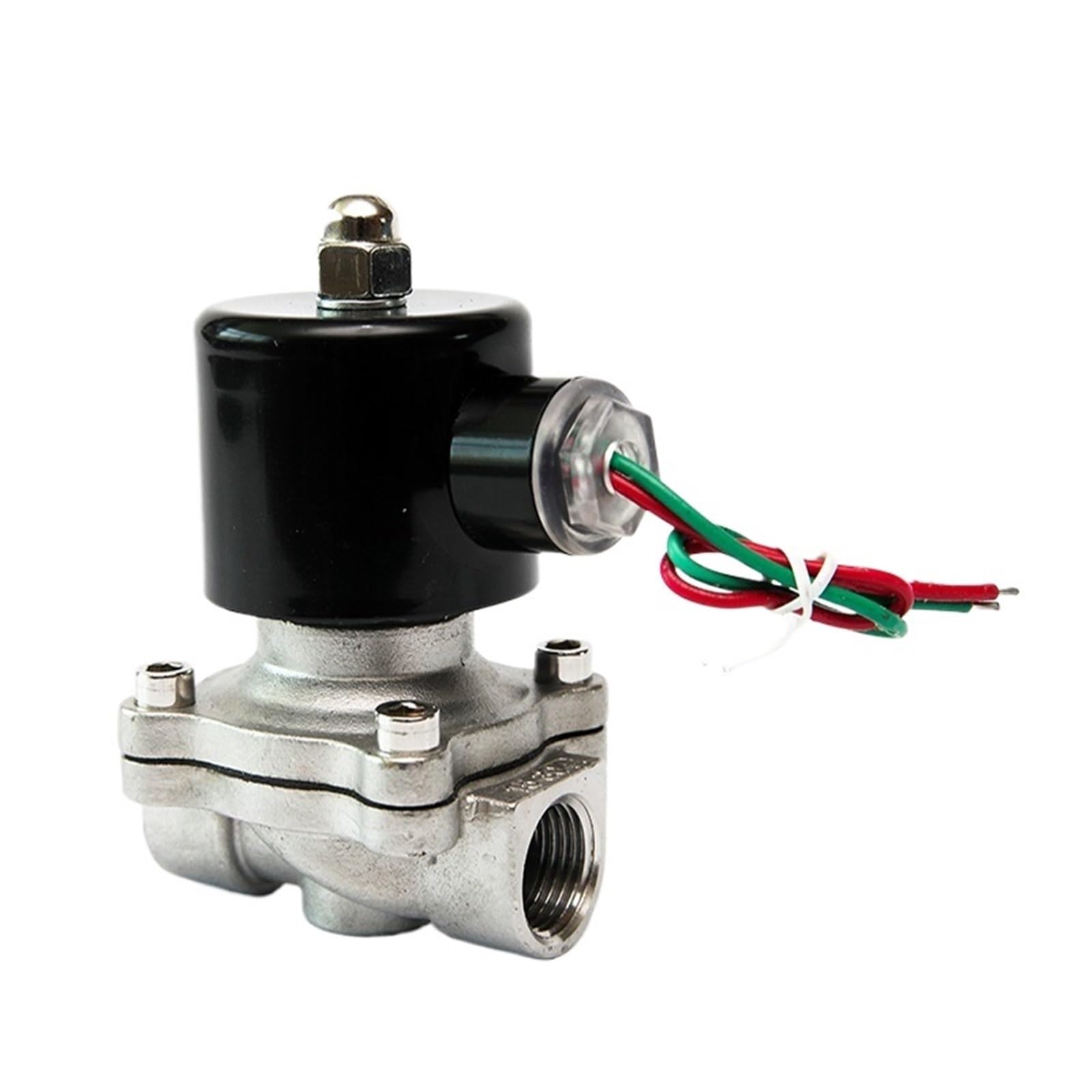 3/8 1/2 3/4 1/4 1-1/4 1,5 i 2-calowy 2-drożny zawór elektromagnetyczny ze stali nierdzewnej 12 V 24 V 110 V 220 V normalnie zamknięty (3/8", BSP_24VAC)