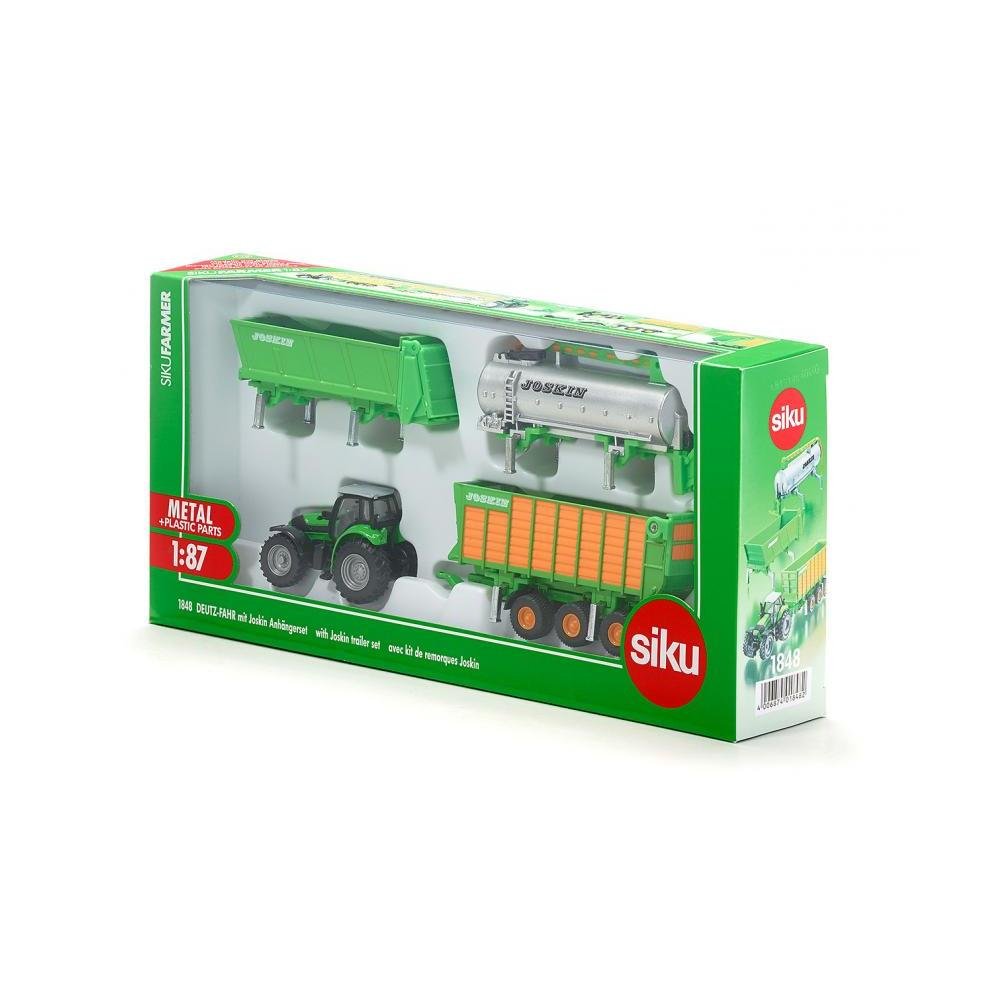 Siku 1848 Deutz-Fahr Tractor with Joskin trailer set 1:87 scale toy TRACTORS