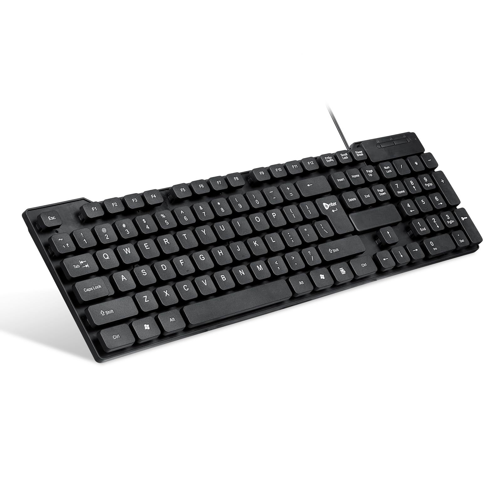 Enter The TypeEasy USB Keyboard, with an 8 Million keystroke lifespan, a Slim Design, Comfortable and Quiet Operation, and a 1.3 Meter Textured Black Cable. 1