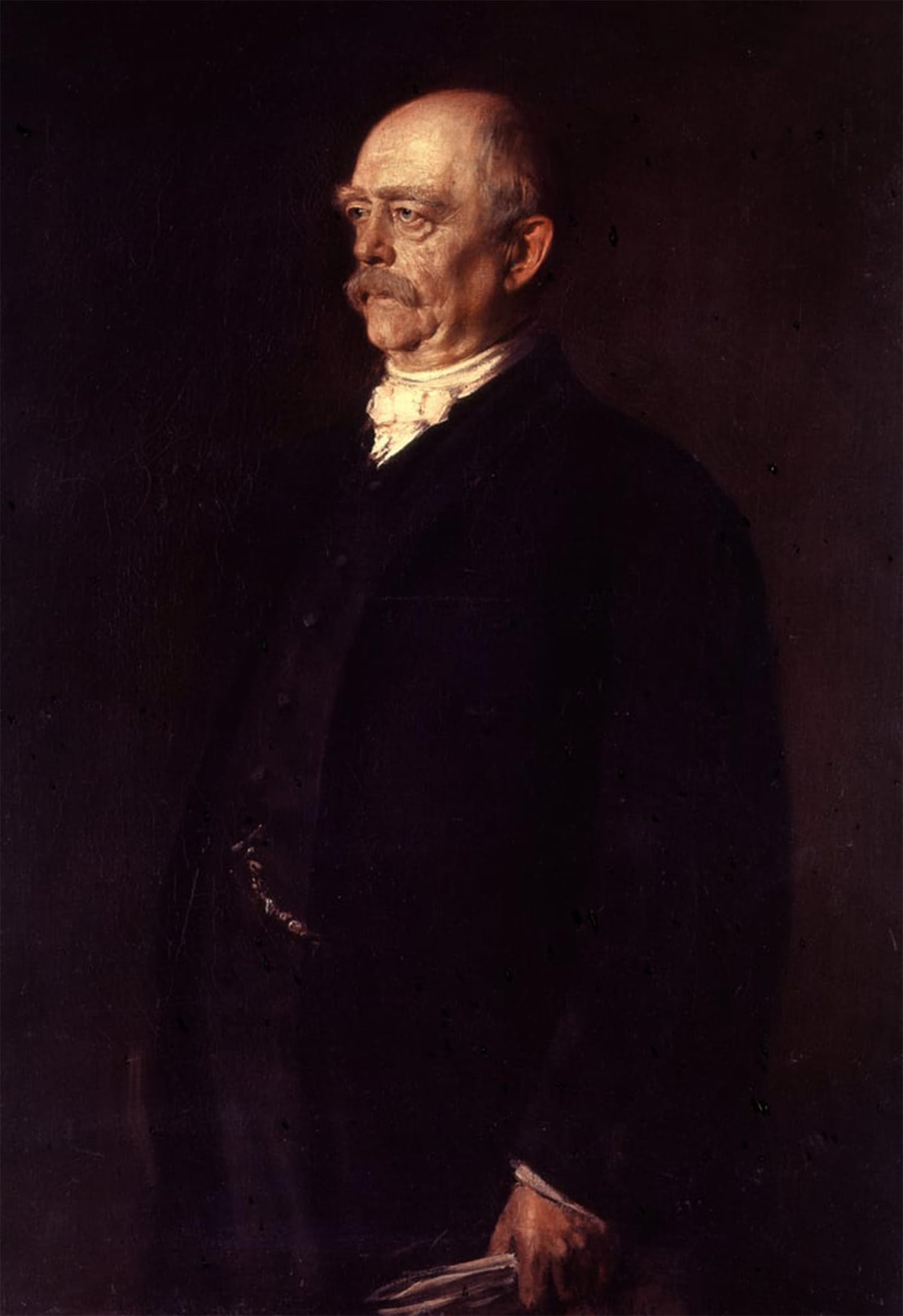 SERENDIPITP Retro Picture Poster Wall Art Pictures Painting Otto Von Bismarck by Seraph Von Lenbach Wall Art Canvas Print for Wall Decor 60x90cm