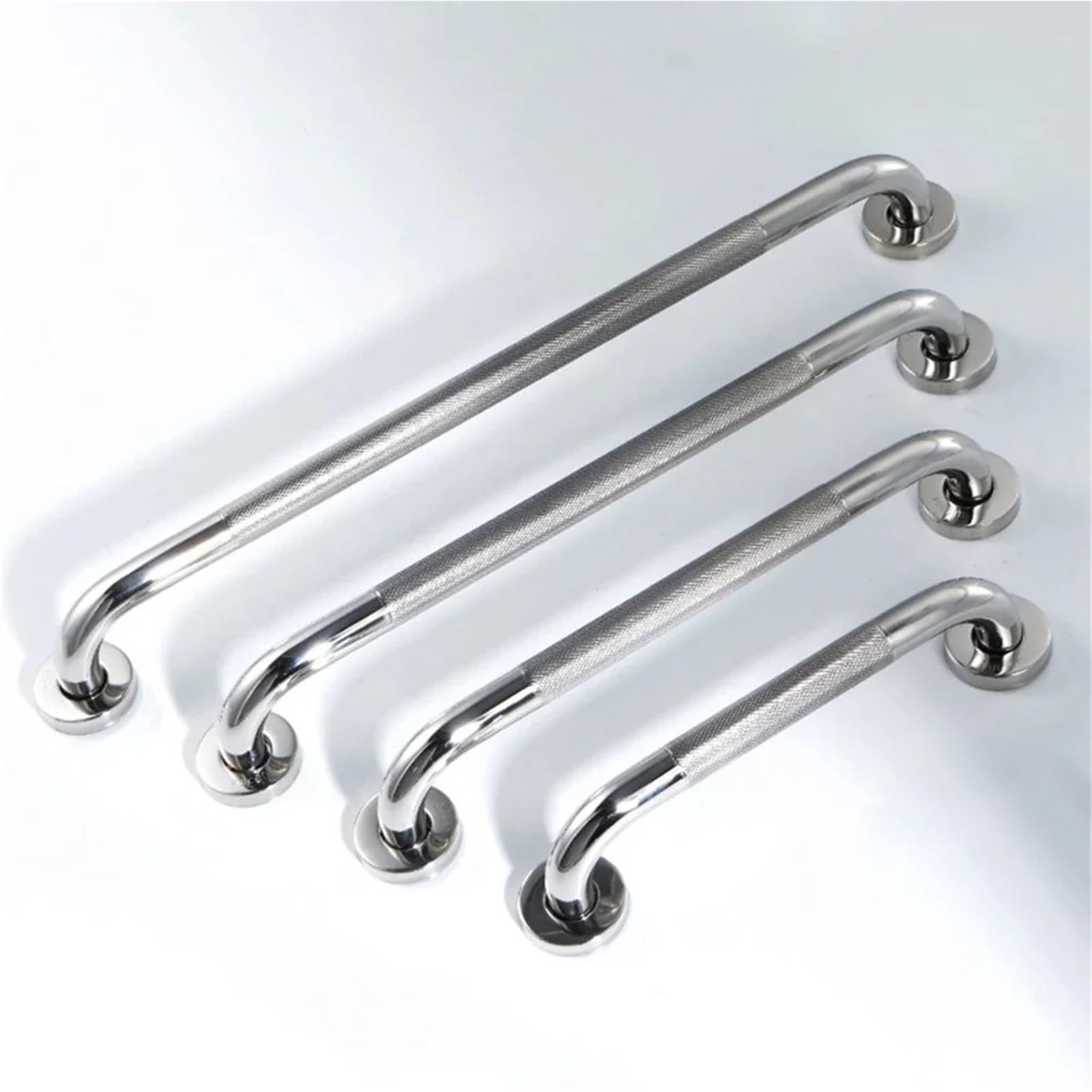 Barras de Apoyo para baños Barra de Apoyo Antideslizante para Ducha, Mango de Seguridad para baño, bañera, Inodoro, pasamanos para Evitar caídas, Accesorio de baño(Sliver-32mm-40cm)