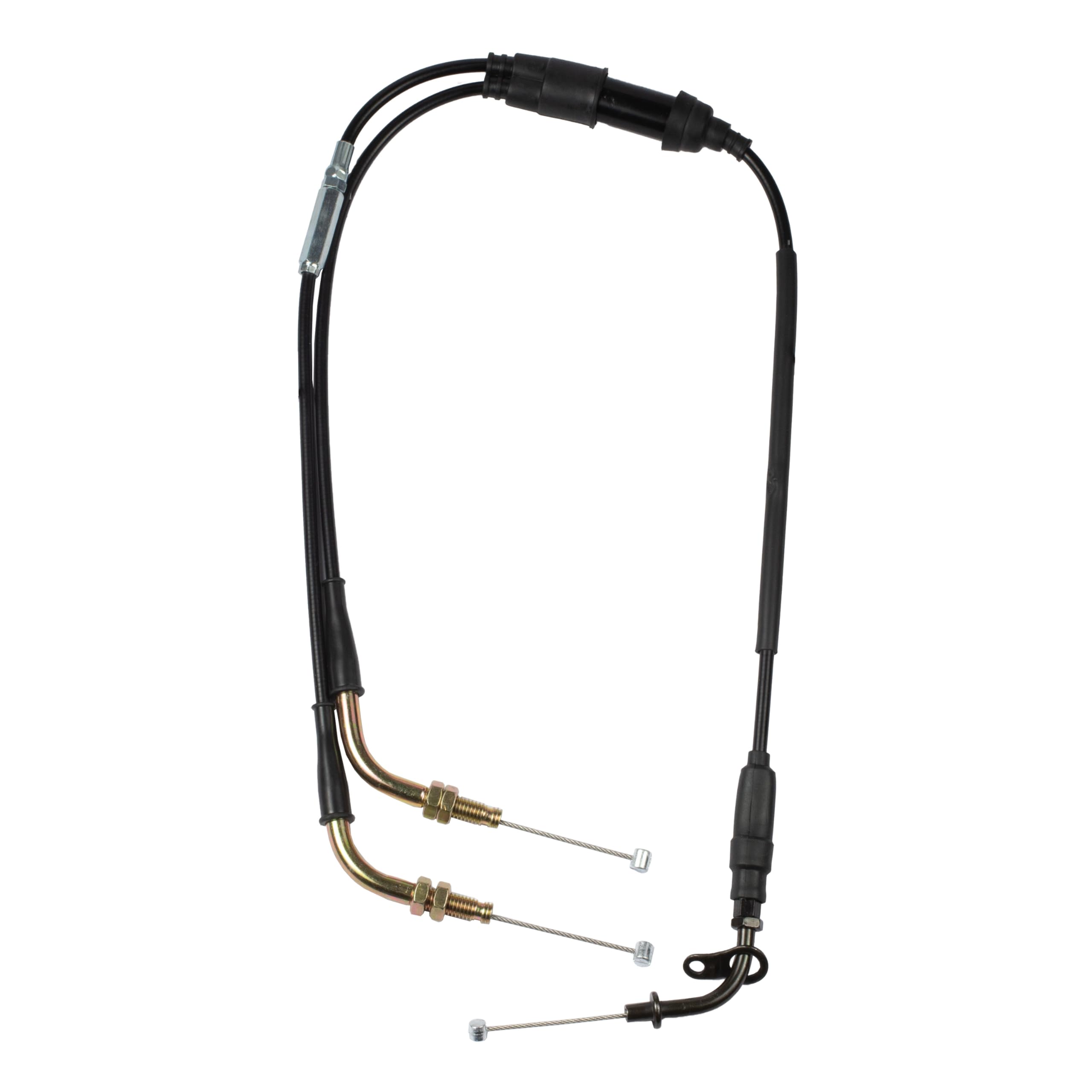 Cable de control de motocicleta Cable del acelerador SET A B (Abrir y cerrar) Compatible con Hyosung GT 250 R (2008-0)/
