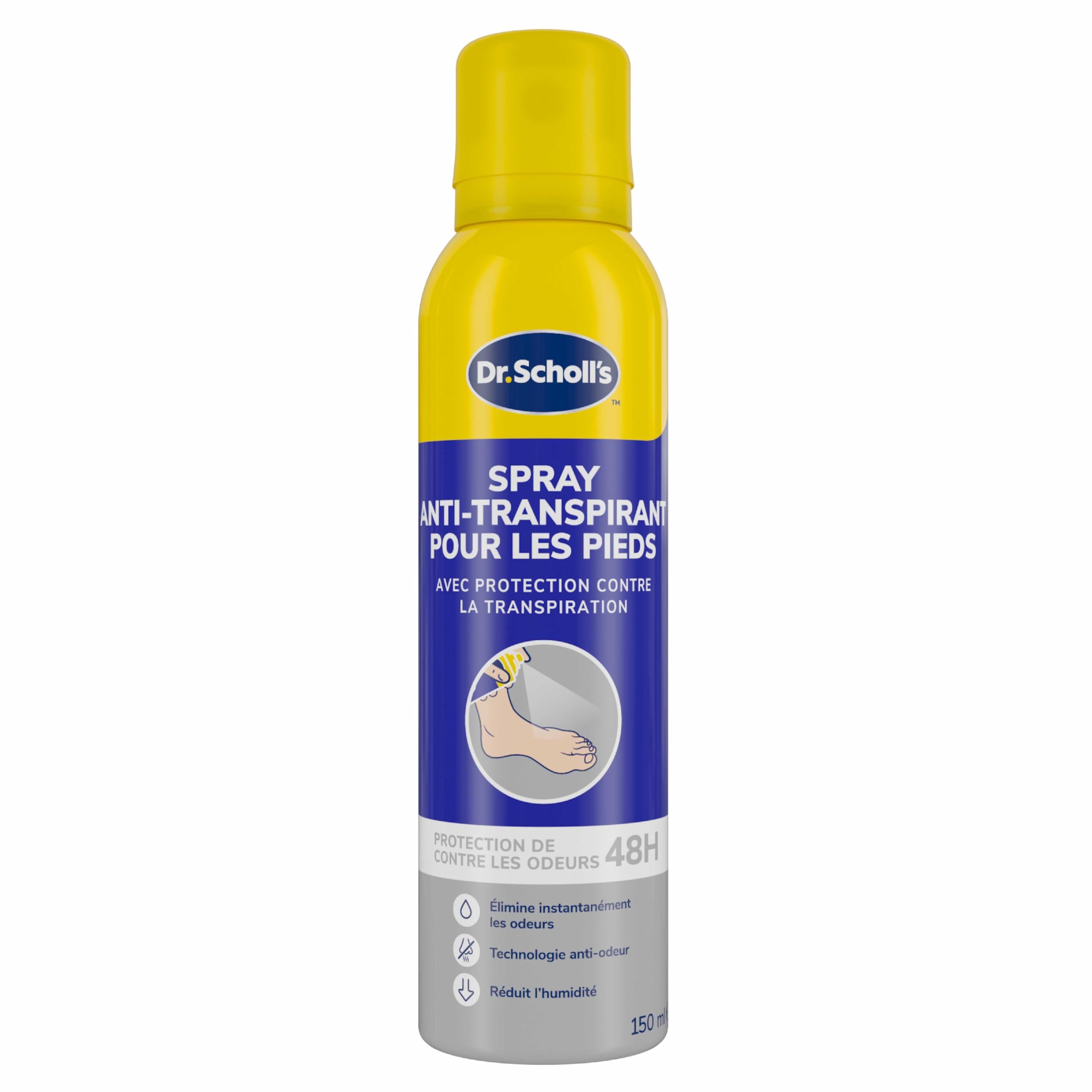 Scholl Spray Fresh Step - Dezodorant do butów - Oczyszczający i Antyperspiracyjny - Neutralizuje zły zapach i redukuje wilgoć - Wydajność 24 godzin - Nadaje się do każdego rodzaju obuwia - 150ml