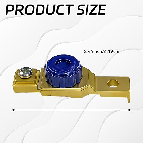 オートバイアクセサリーバッテリースイッチ、12v 80a オートバイトップポストバッテリー切断スイッチ、ユニバーサル漏れ防止切断スイッチ 車、ボート、rv、トラック、atv、utv、suv、ジェットスキー用 ゴールド