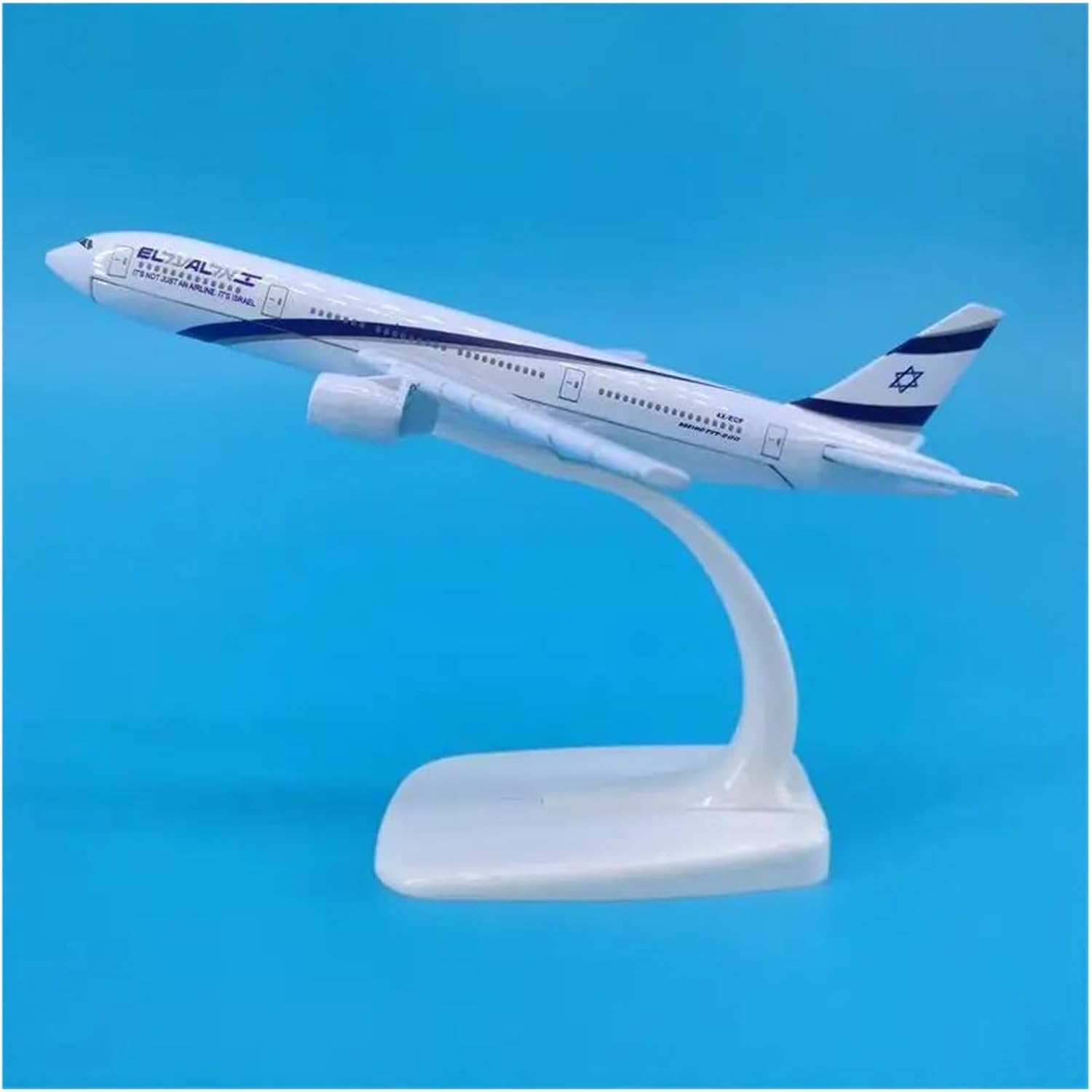 Diecast Metal1:400 Scale for 16CM B-777 El Al Air Replica AlloyAircraft Model Commemorate Collection Or Adult Hobbies Hobby Playgame Kit