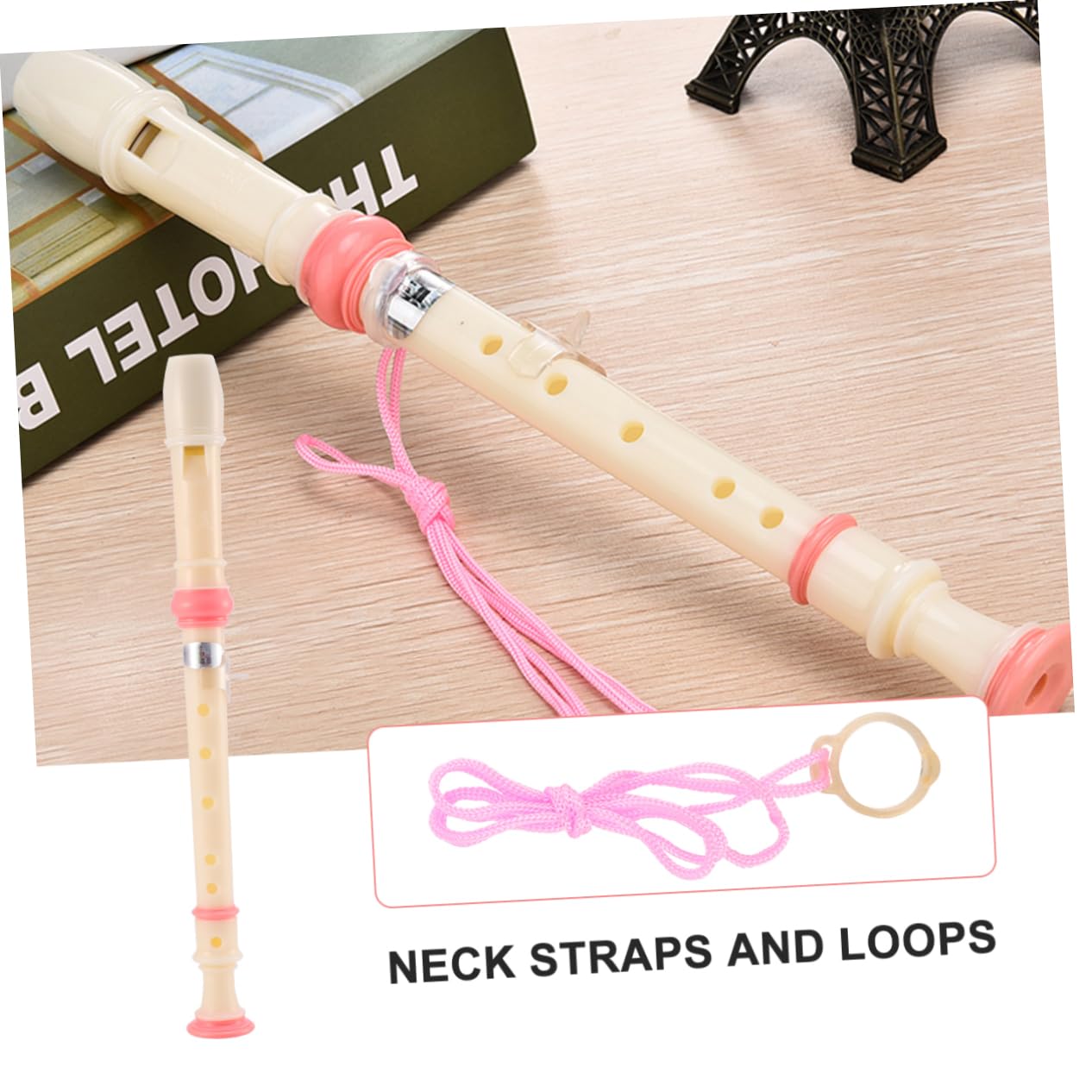 Yardwe Flûte à Bec pour Débutants Portable en Abs 6 Trous, Instrument de Musique Précis pour Garçon et Filles et Étudiants, pour Apprentissage Musical