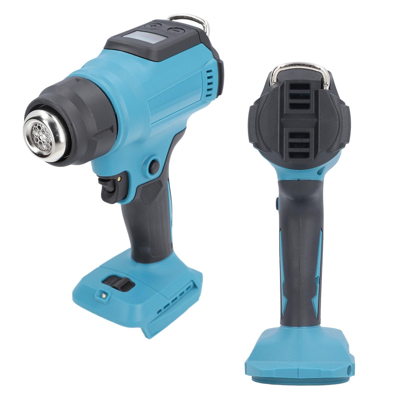 RECHARGEABLE CORDLESS HEAT GUN HANDHELD FAST HEATING DIGITAL DISPLAY TEMPERATURE ADJUSTABLE HOT AIR GUN FOR VARIOUS APPLICATIONS