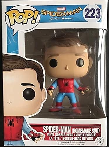 Disfraz hecho en casa de Spider-Man de Funko POP exclusivo de Walmart sin máscara # 223