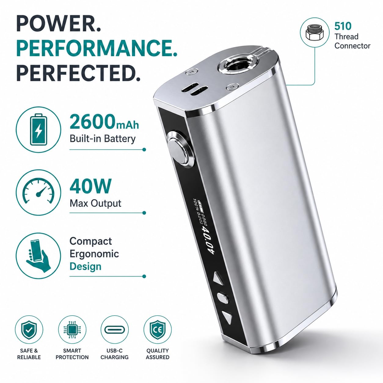 elfbar nachfüll pod läuft aus Eleaf iStick 40W TC Kit main image 0