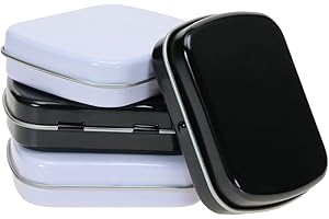 Mini Skater 4Pcs Portable Storage Tin Containers Case