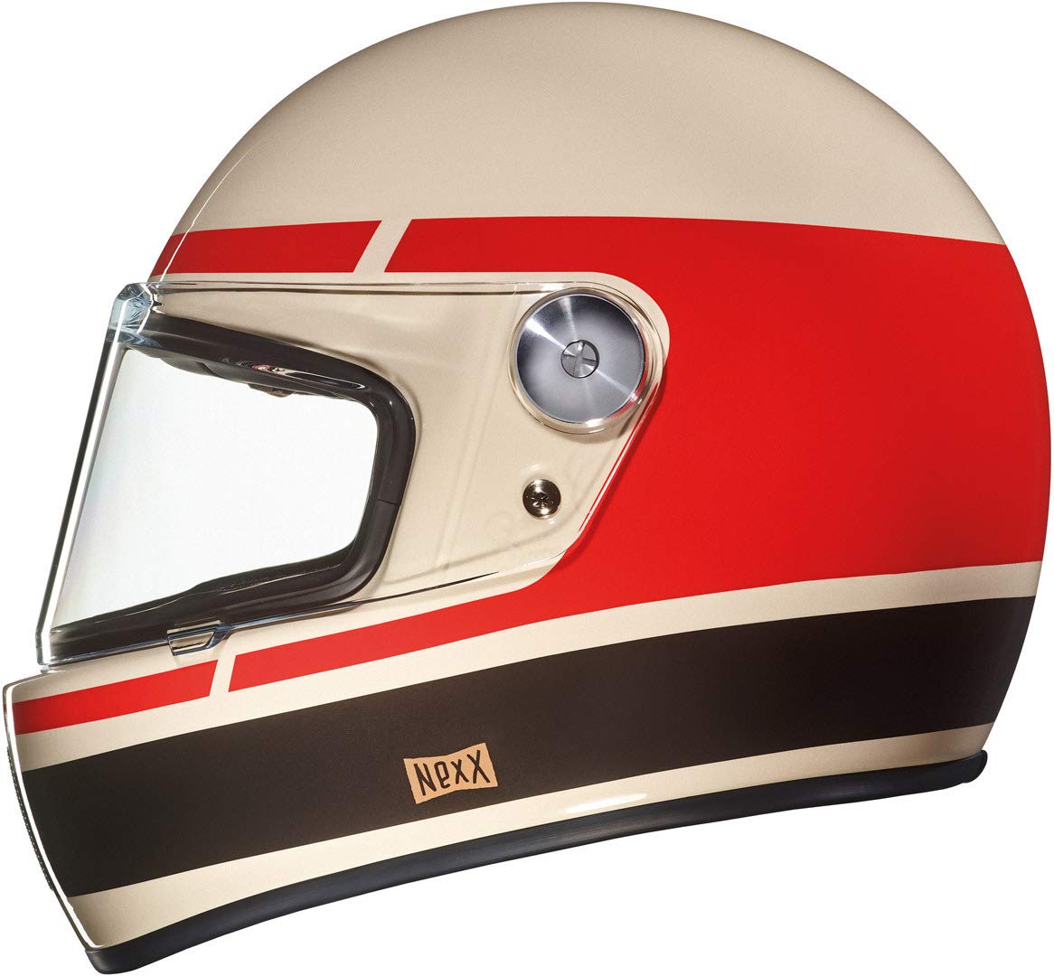 NEXX X.G100 Record Cream Red Black Motorcycle Helmet (M)