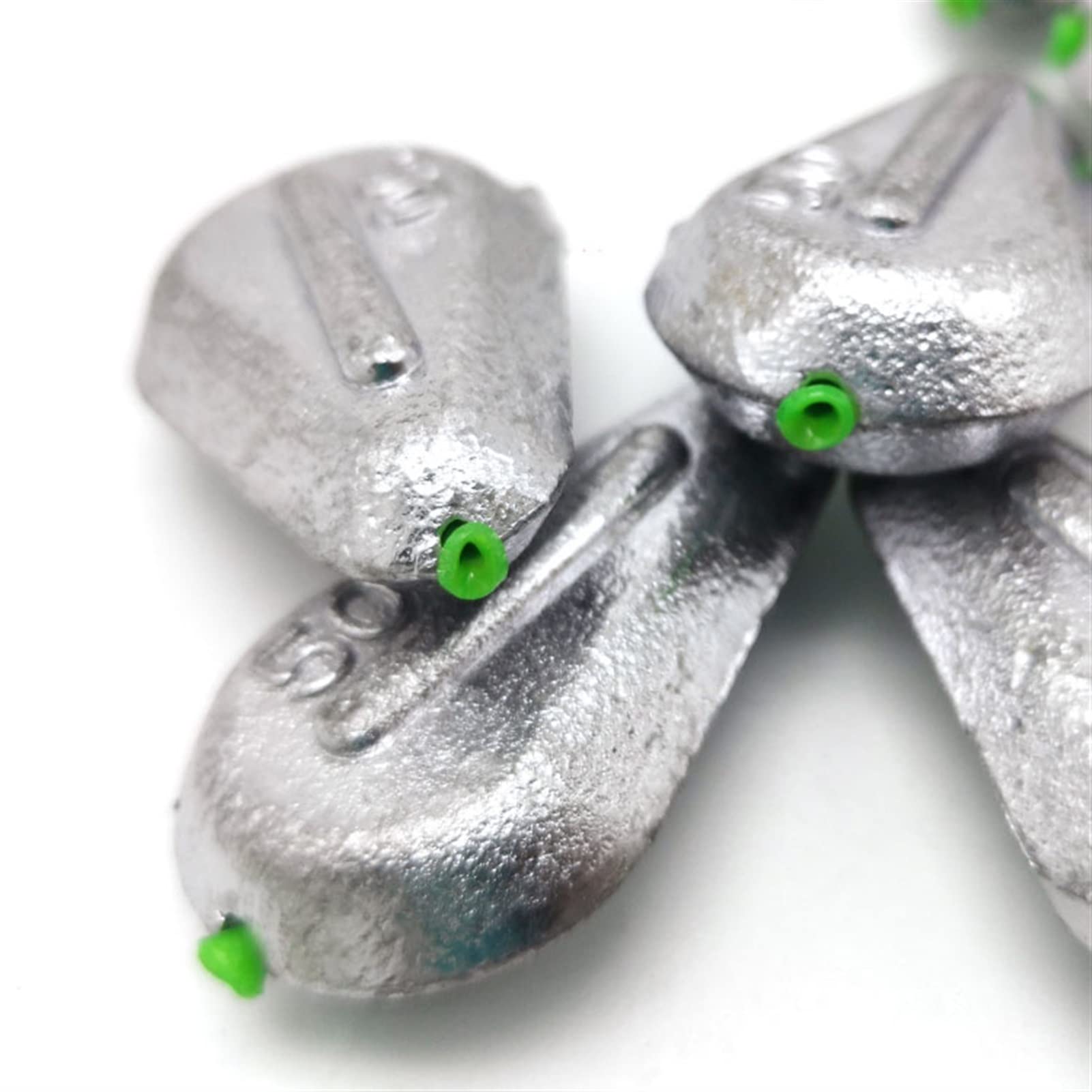 20 Piezas Pesos de Pesca en el mar Plomos de Pesca de Plomo con núcleo de plástico y báscula Pesas de Pesca con Forma de corazón de Pollo 10g 15g 20g 30g 40g 50g 80g 100g (Size : 100g)