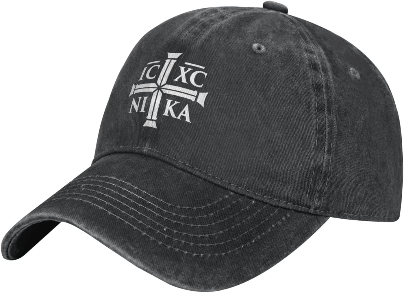 FJQWKLF Hat Christian Ic Xc Nika Eastern Orthodox Baseball Cap for Men Women Cowboy hat Trucker Hat Golf Dad Cap Black