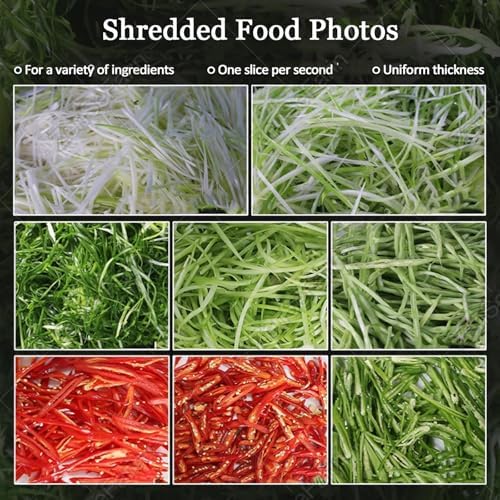 Commercial Electric Scallion Shredder Machine - Auto Stainless Steel Spring Onion & Vegetable Cutter, 1.5/1.8/2mm Options, 5cm Feed for Chili, Beans, Garlic, Celery
