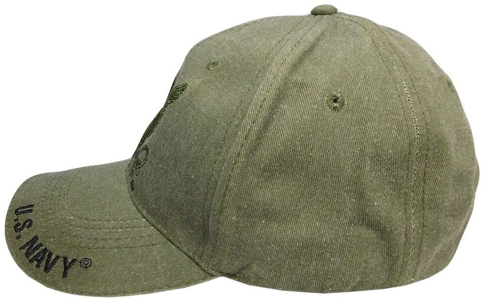 Gorra de beisbol US Navy ajustable con bordado 3D miniatura 3