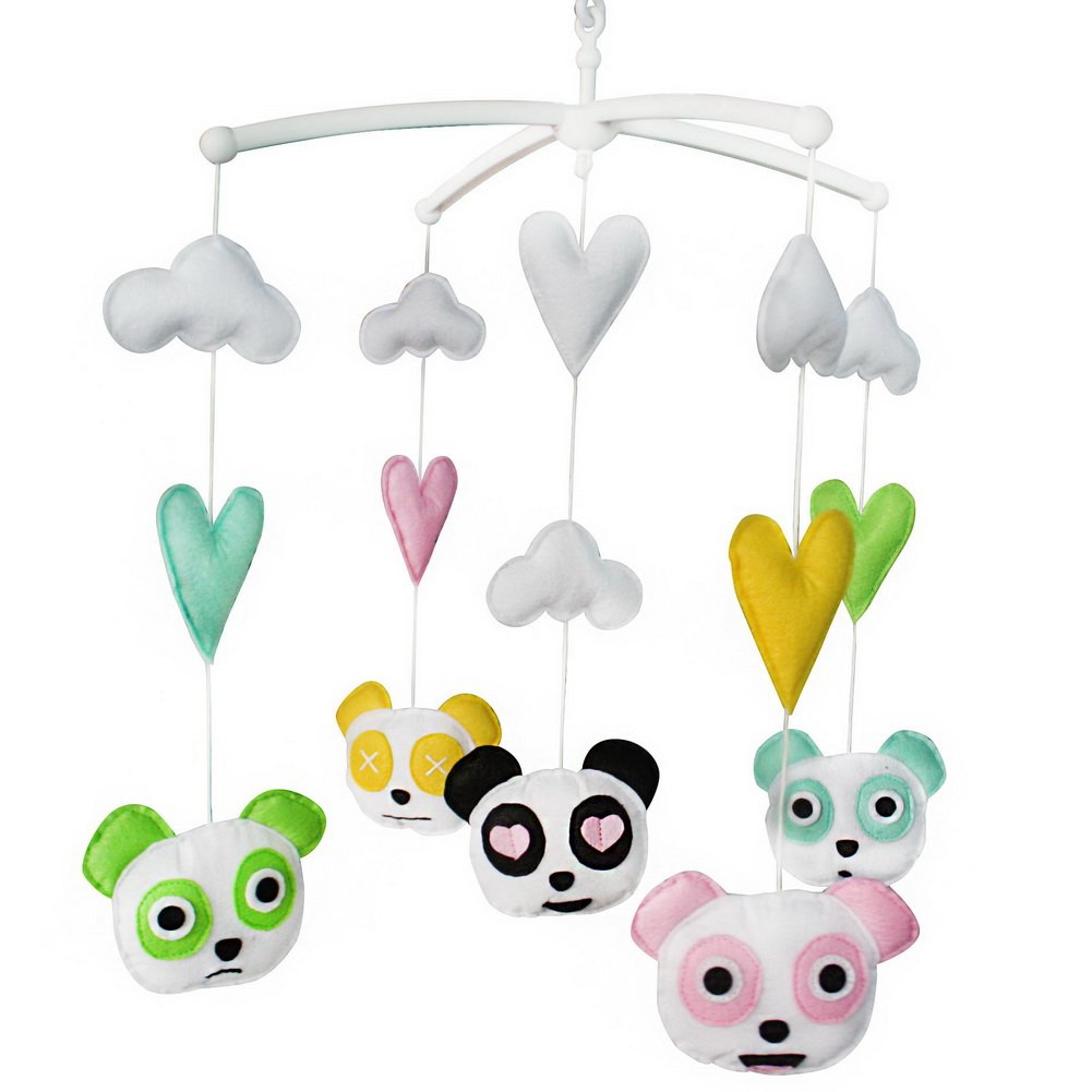 Musical Baby Mobile Nursery Baby Crib Nice Gift Colorful Panda