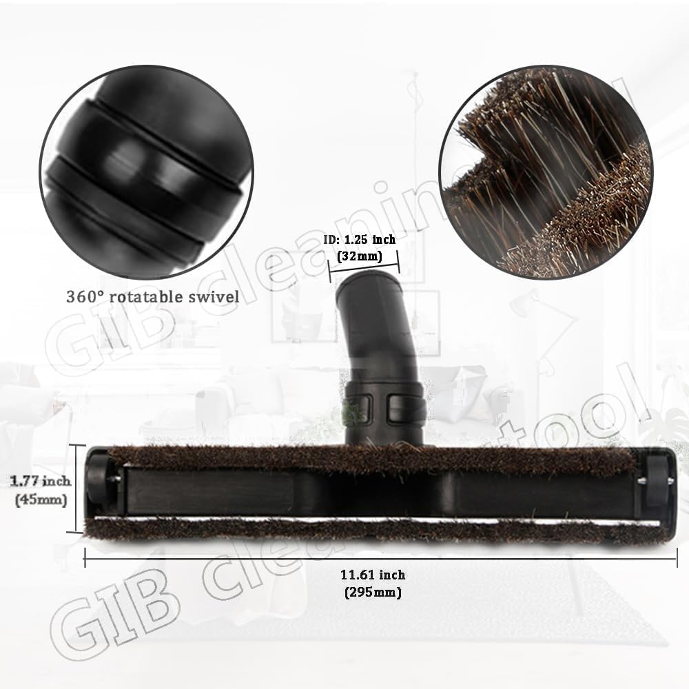 GIB cleaningtool Accesorios de aspiradora doméstica, adaptador de manguera 2 1/2 pulgadas a 1 1/4 pulgadas, adaptador de 1 7/8 pulgadas por 1 pulgada, herramienta de rasgado 1 1/4 pulgadas