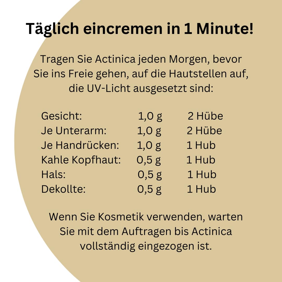 Actinica Lotion mit Dispenser 1x 80 g I Prävention von hellen Hautkrebs bei Risikopatienten I Sonnenschutz SPF 50+ I Feuchtigkeitsspendend I Spar-Set plus Pharma Perle give-away