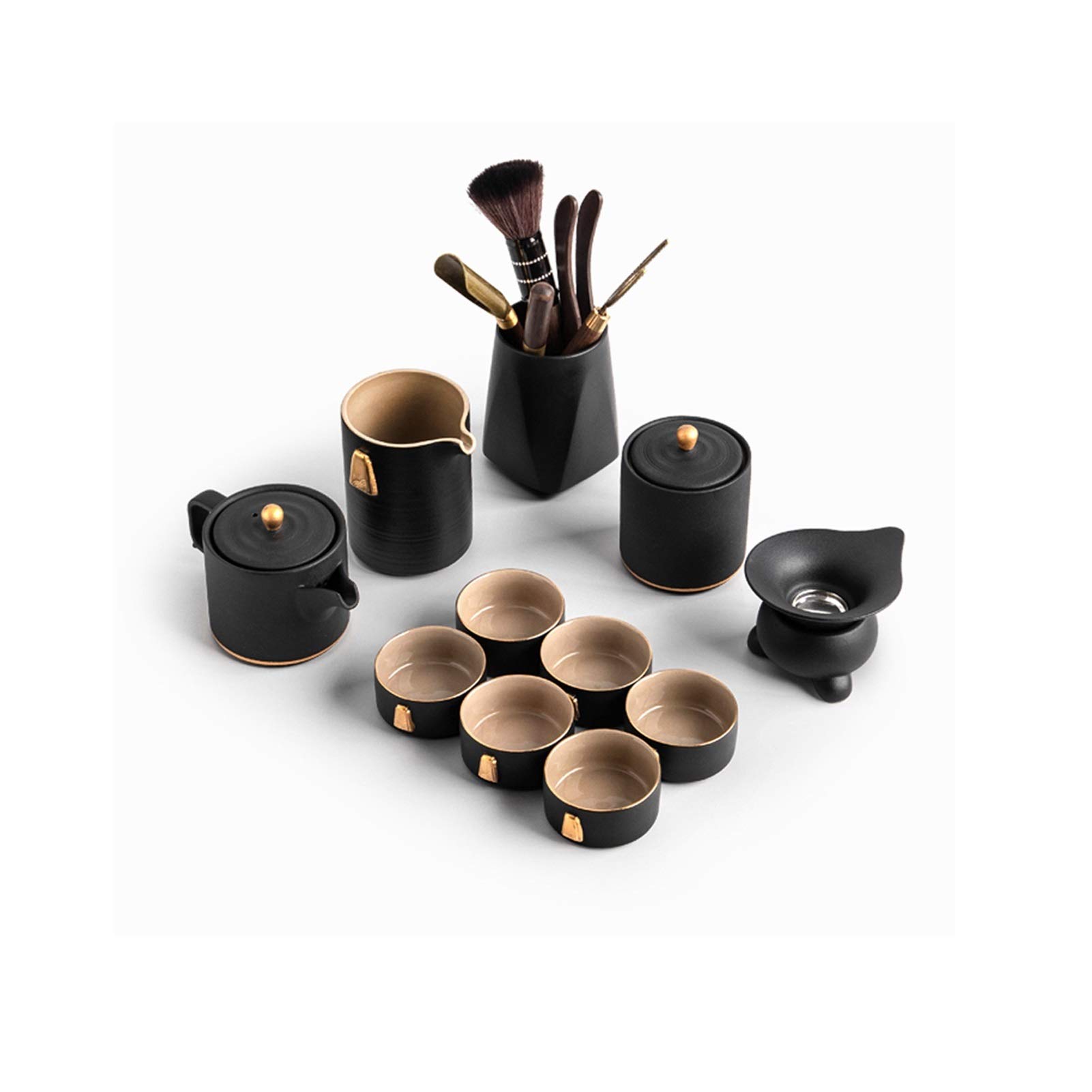 Zestaw do herbaty Zestawy herbaty ceramicznych, w tym filiżanki herbaty herbaty Publiczna filiżanka bambusa bambusa herbata herbata kanister i herbata pakiet pakiet prezentowy zestaw do herbaty Zestaw
