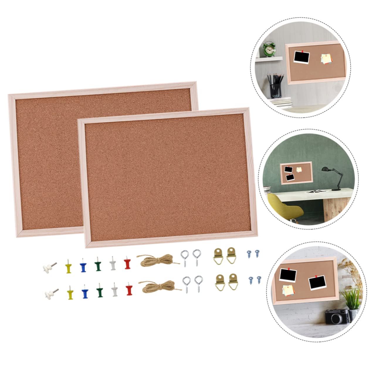 Amazon | BCOATH コルクボード メッセージボード 掲示板 20×30cmと30