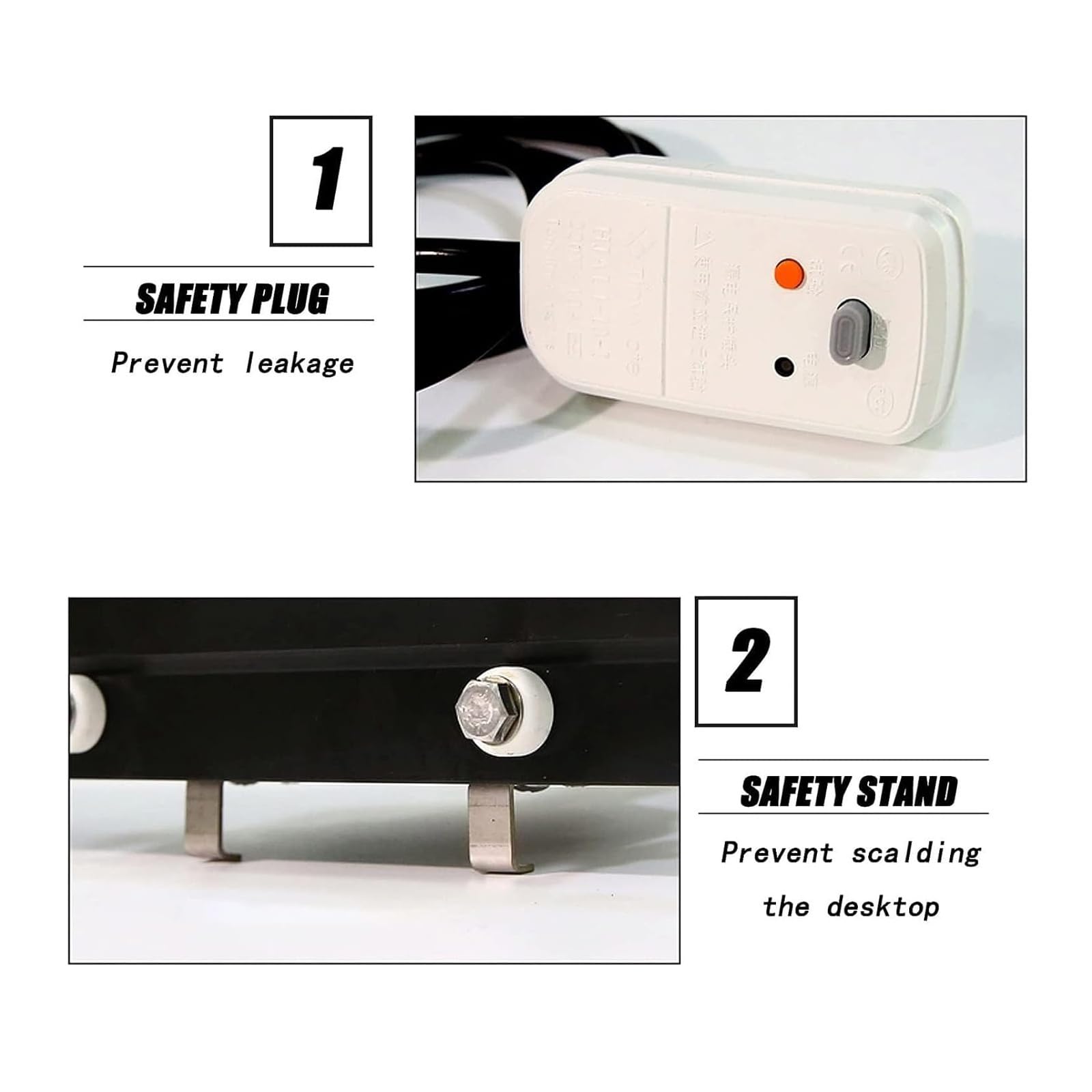 Sigillatrice a caldo portatile, 800 W, larghezza di tenuta di 10 mm, temperatura 0-300 ℃ per sacchetti in Mylar e sacchetti di alluminio