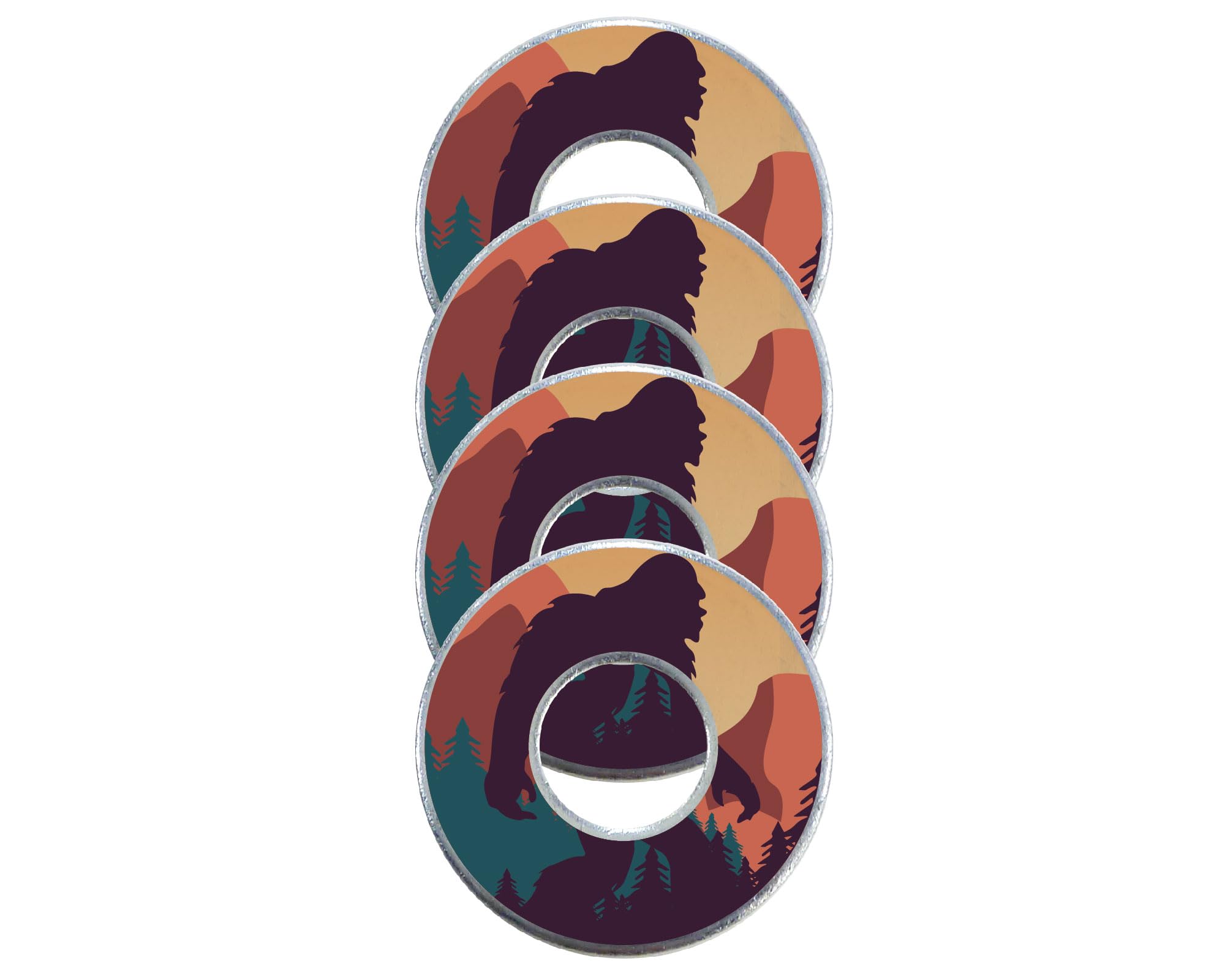 4 Bigfoot VVashers - Washer Toss Washer Board Game Washers (Wanderer, 4 Washers)