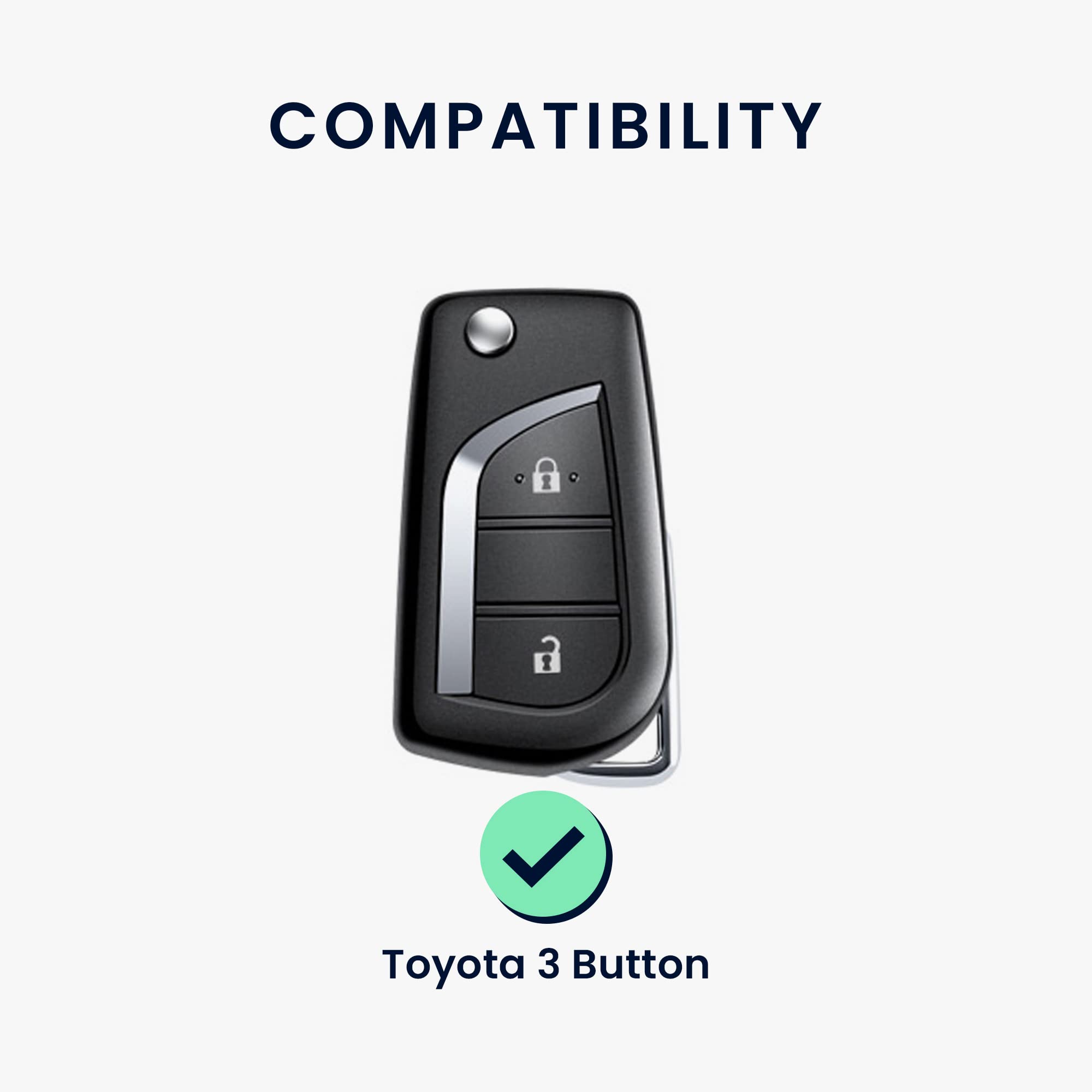 Amazon | kwmobile トヨタ 3ボタン (T2) カローラ RAV4 CH-R ヤリス 
