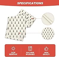 Vista 24 de Artoid Mode Red Xmas Tree Christmas Table Runner, Seasonal Winter Kitchen Dining Table Decoration for Home Party Decor 13x72 Inch