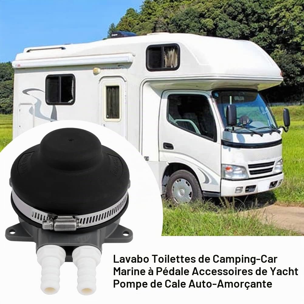 Pompe à pied, pompe à eau marine, lavabo, camping-car, yacht, toilettes, pompe à pied