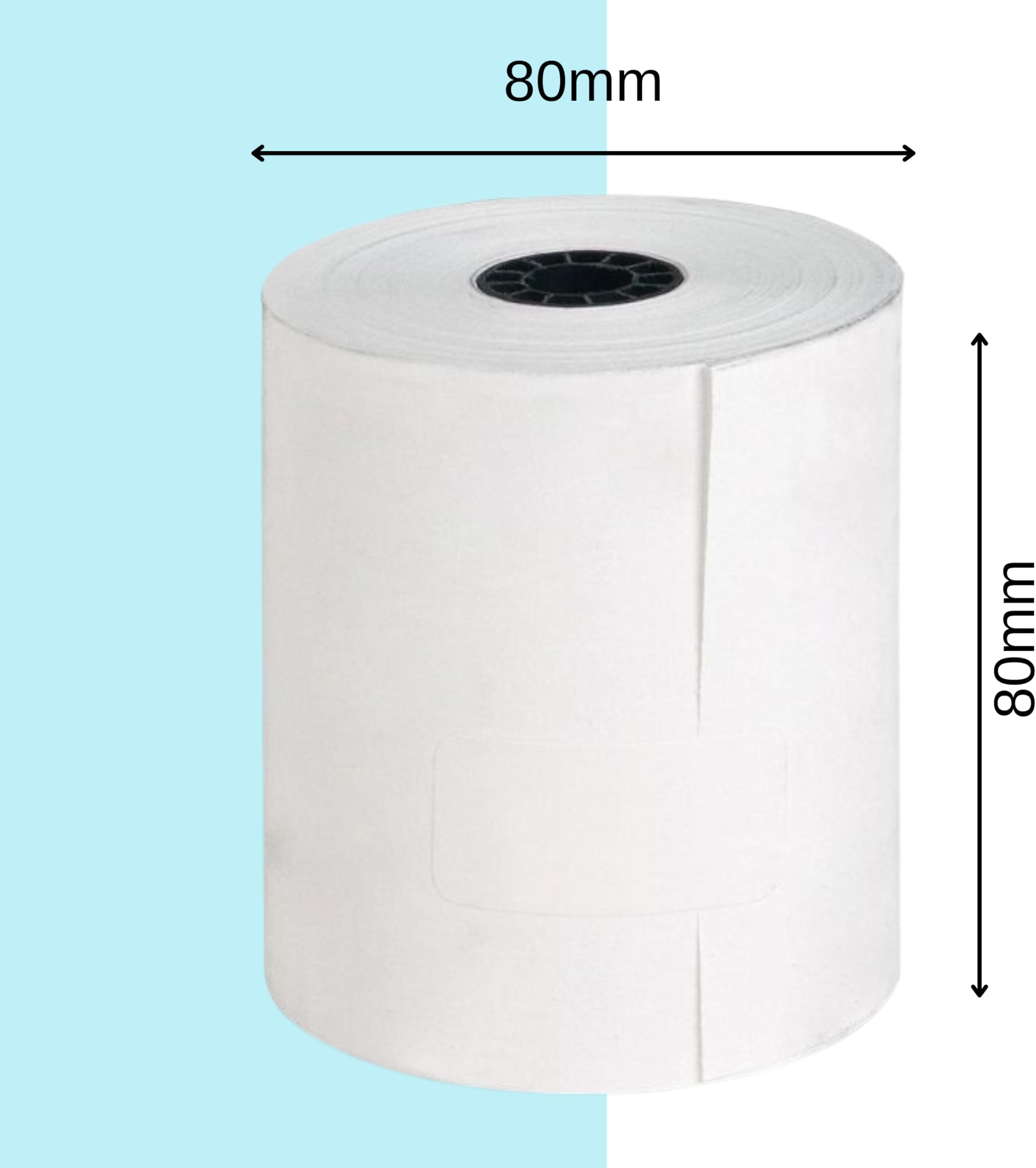 60 Rolls of Premium 80 x 80mm Thermal Paper Till Rolls, Receipt for EPOS POS, Cash Register, Credit Card Machine PDQ, Clover, Epson Citizen Printer TH243 CBM232 CBM233 CBM253